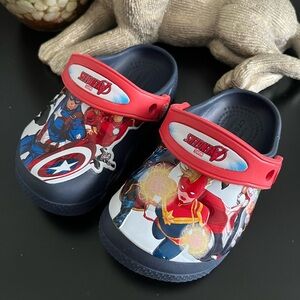 CROCS Marvel Red and Blue Superhero Clogs